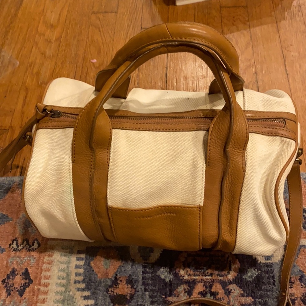 Armani Exchange leather and canvas bag